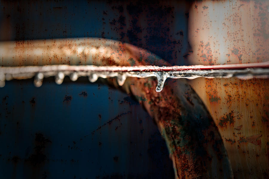 Ice and Rust Photograph by Brett Engle