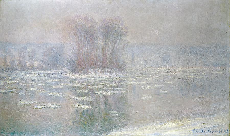 Ice At Bennecourt Painting by Claude Monet - Fine Art America