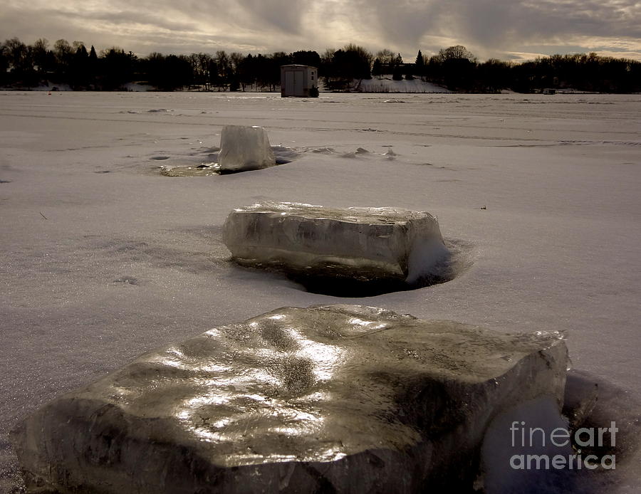 Ice Blocks Photograph by Jacqueline Athmann