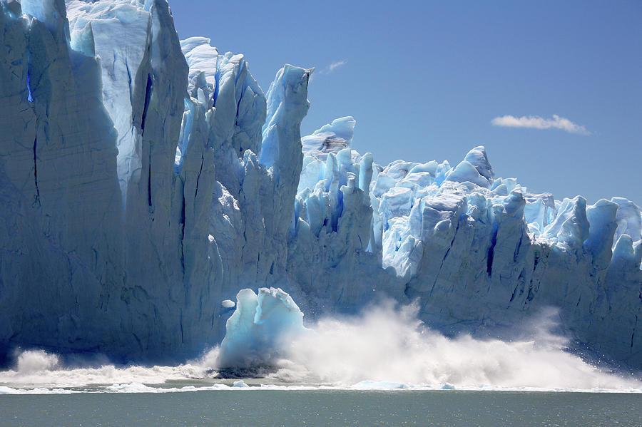 Ice Calving From A Glacier Photograph by Steve Allen/science Photo Library