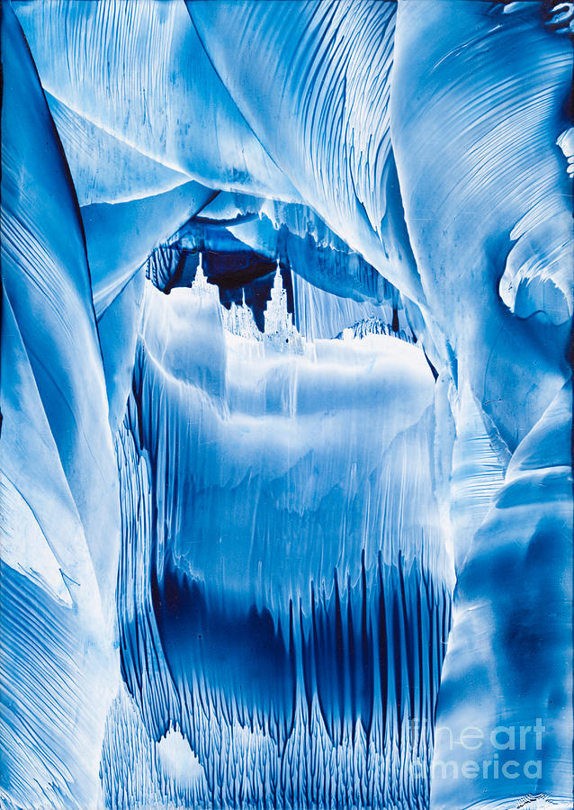 Fantasy Photograph - Ice Castles wax painting by Simon Bratt