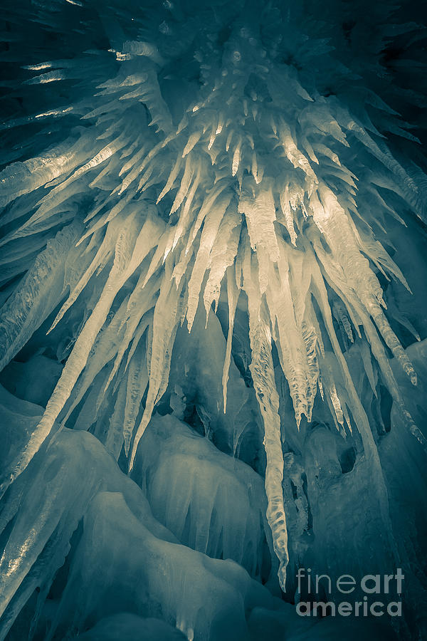 Loon Photograph - Ice Cave by Edward Fielding