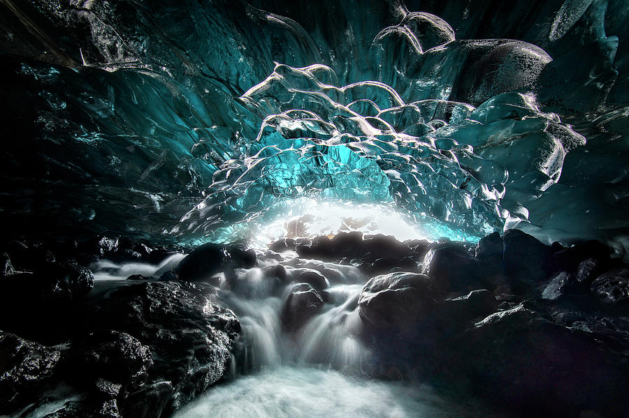 Winter Photograph - Ice Cave by Hua Zhu