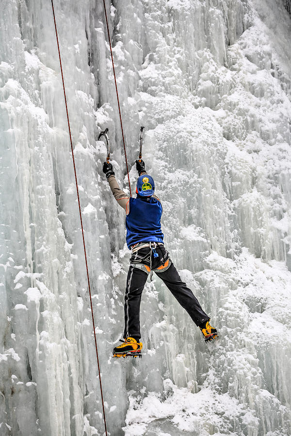 Ice Climbing Photograph - Ice Climbing Alaska by Sam Amato