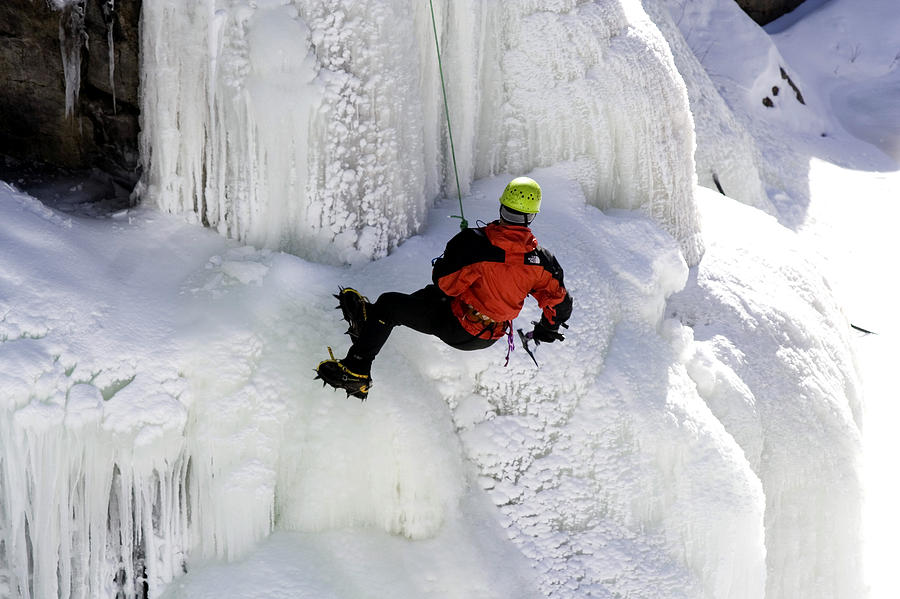 Ice Climbing Photograph by Greg Ochocki