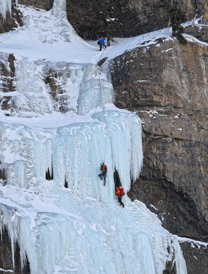 Ice Climbing Photograph by Douglas Pulsipher