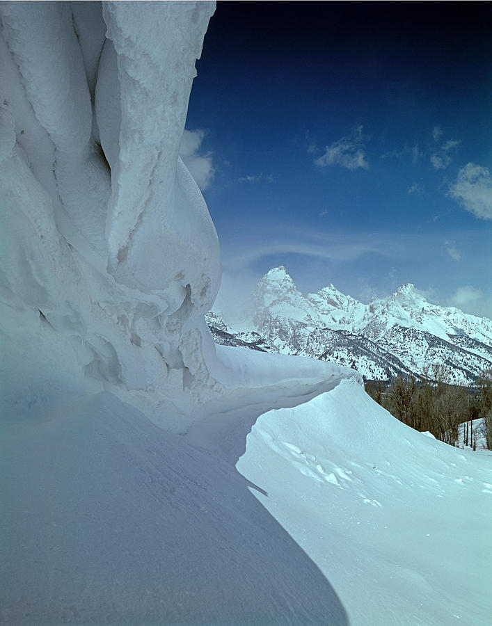 1M9340-Ice Cornices, Jackson Hole Photograph by Ed  Cooper Photography