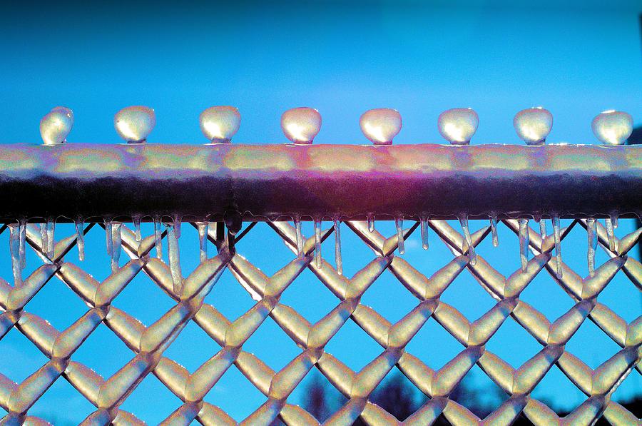 Ice covered fence Photograph by Douglas Pike