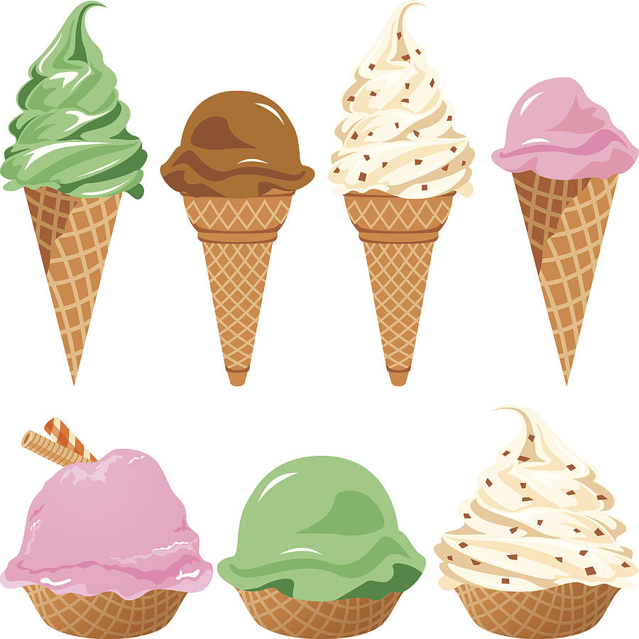 Ice-Cream Cone Drawing by Exxorian