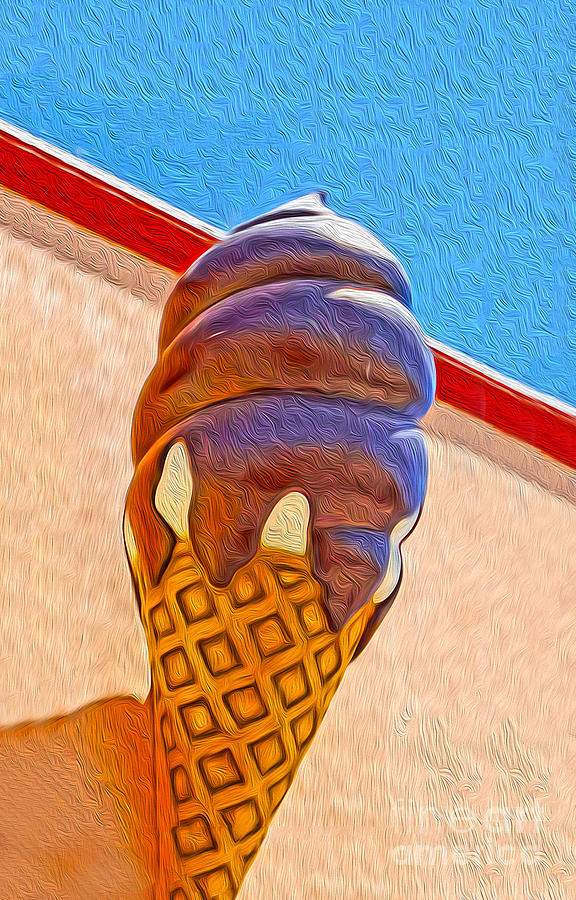 Ice Cream Cone Painting - Ice Cream Cone by Gregory Dyer