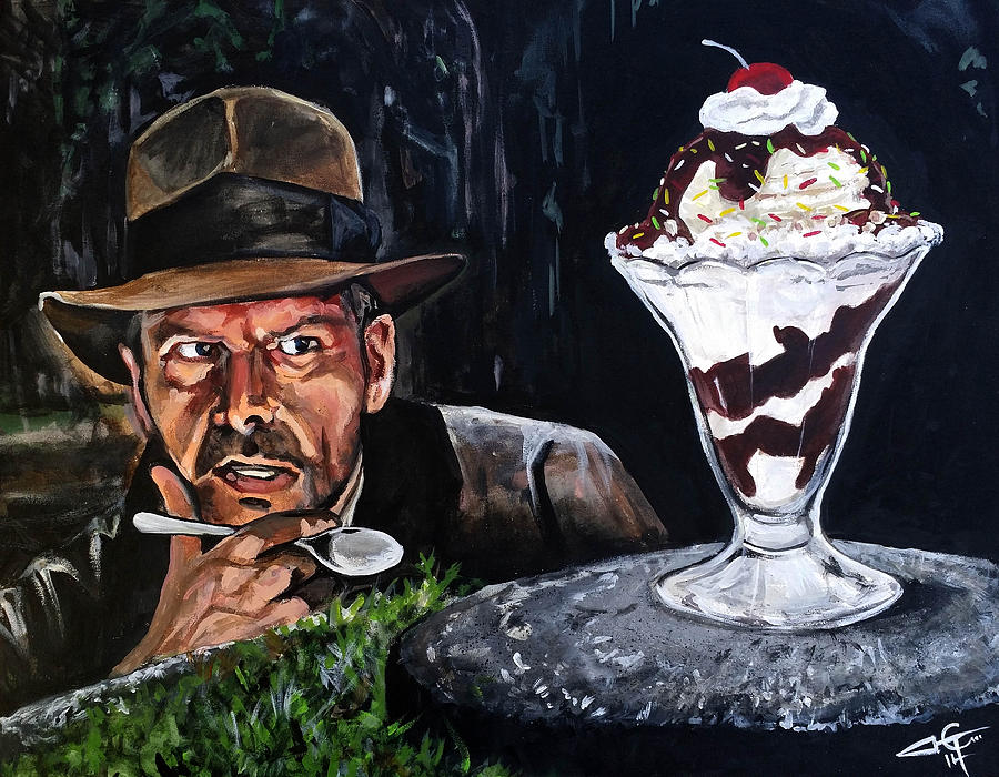 Ice Cream Jones Painting by Tom Carlton