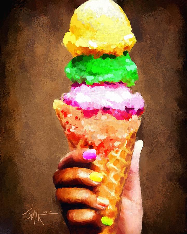 Nail Painting - Ice Cream by Rob Smiths