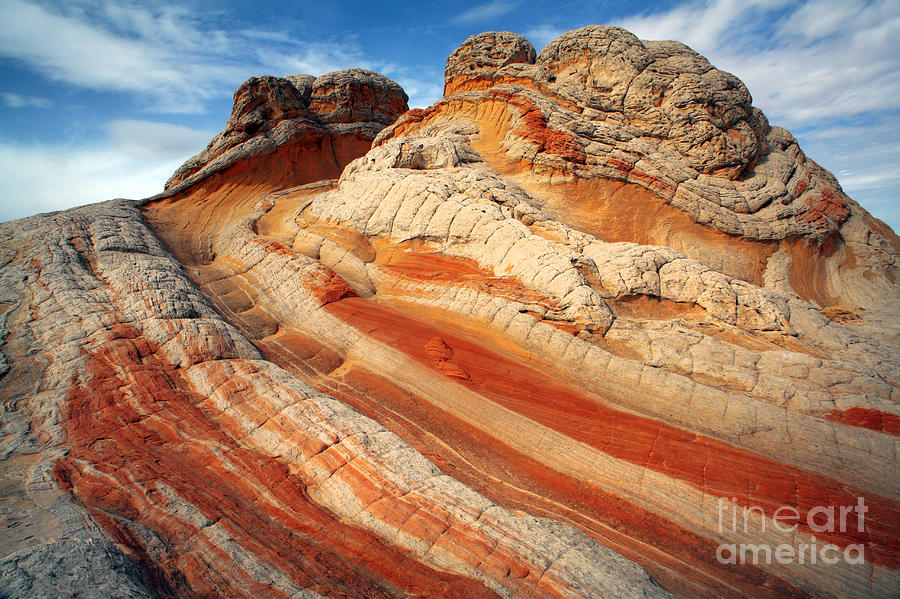 Landscape Photograph - Ice Cream rock of White Pockets by Keith Kapple