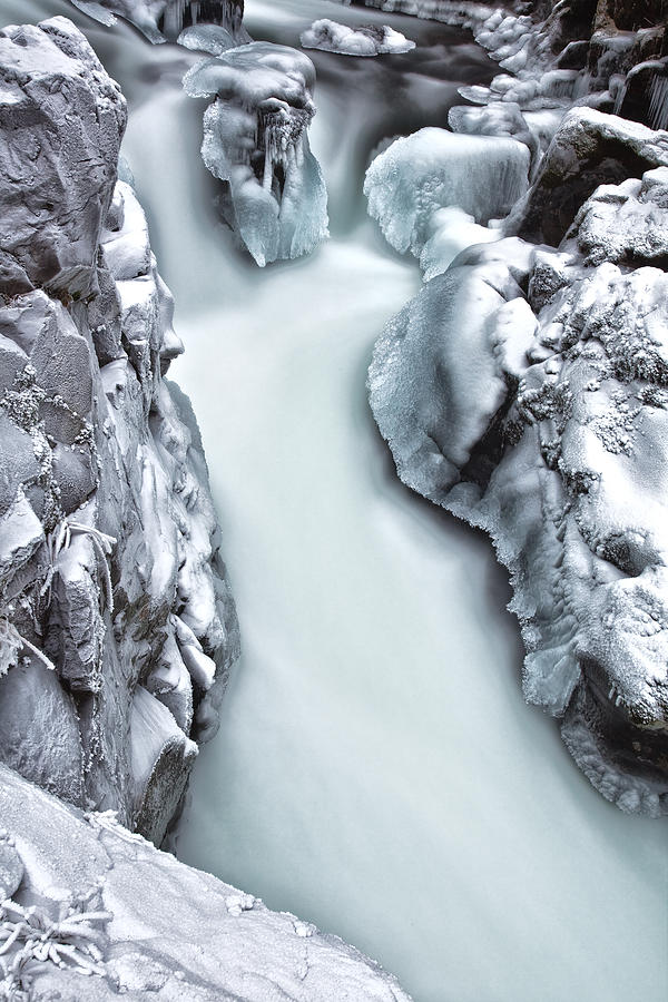 Ice Creek Cascade Photograph by Darren White
