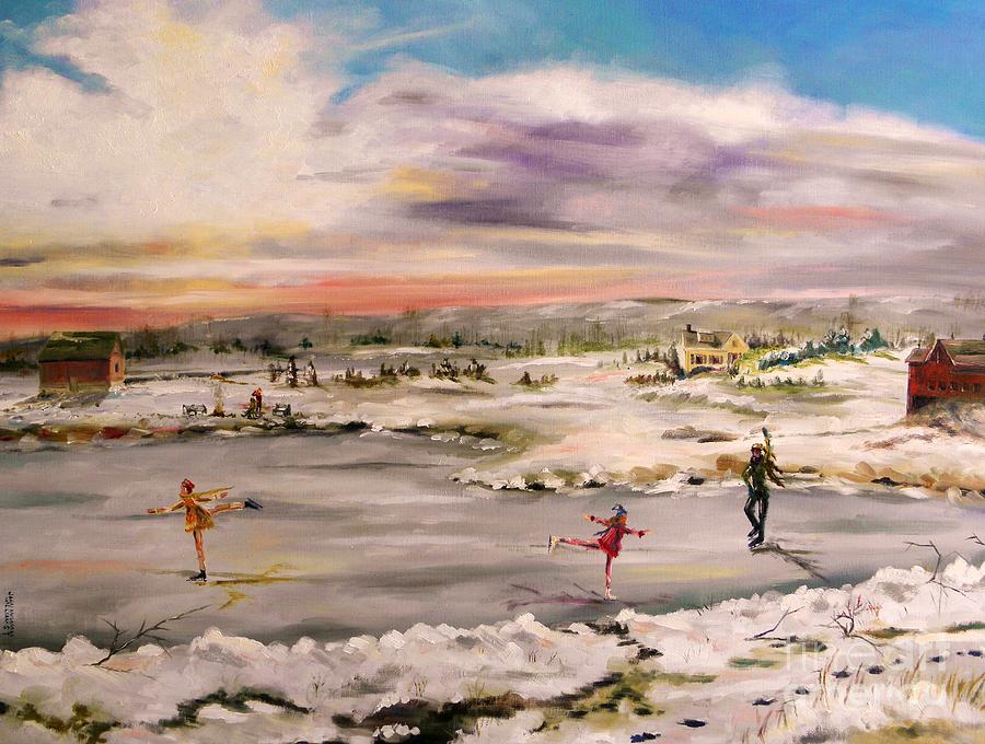 Ice Dancing Painting by John Williams