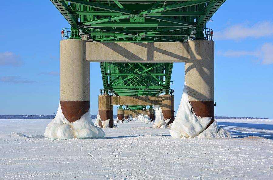 Ice Feet Under the Bridge Photograph by Keith Stokes