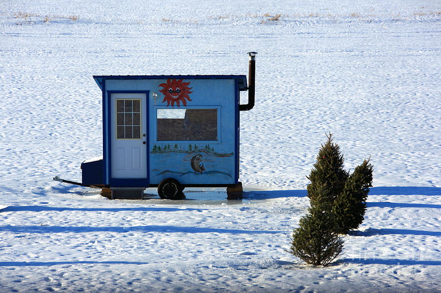 Ice Fishing Cabin Photograph by Sophie Vigneault - Fine Art America