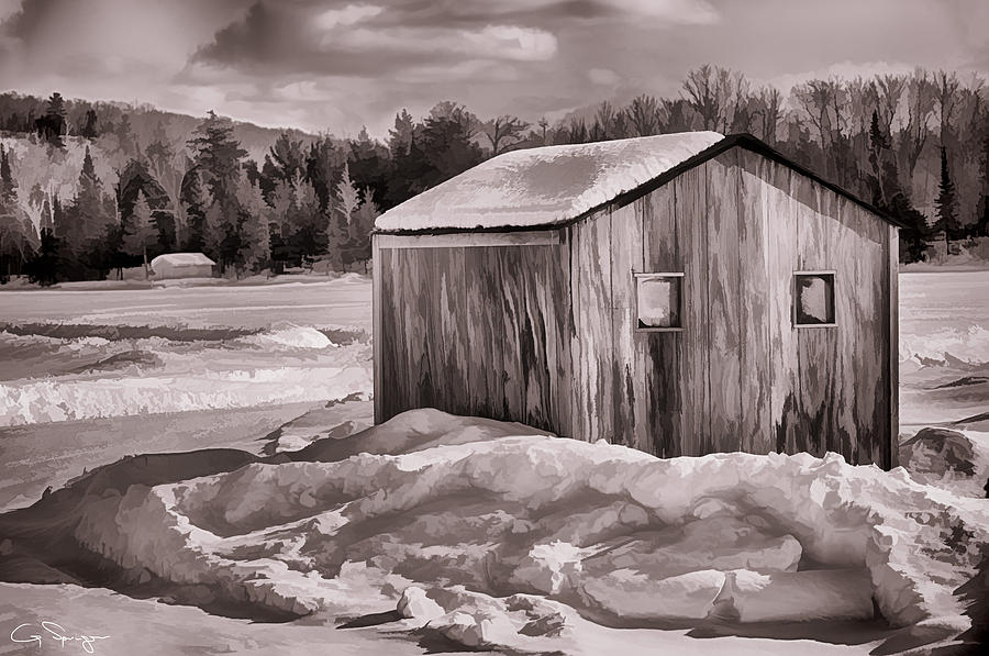 Ice Fishing Hut Photograph