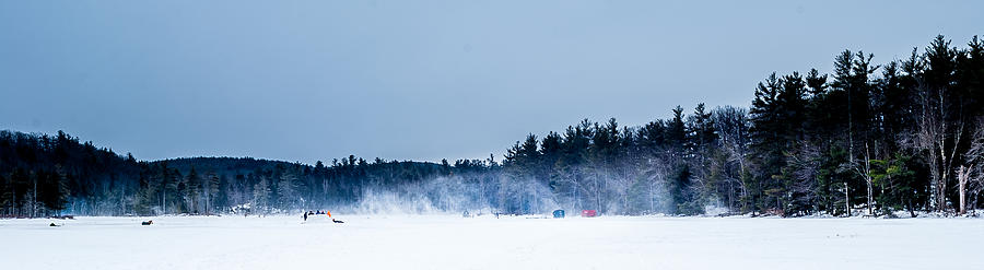 Winter Photograph - Ice Fishing New England by Andre Moraes
