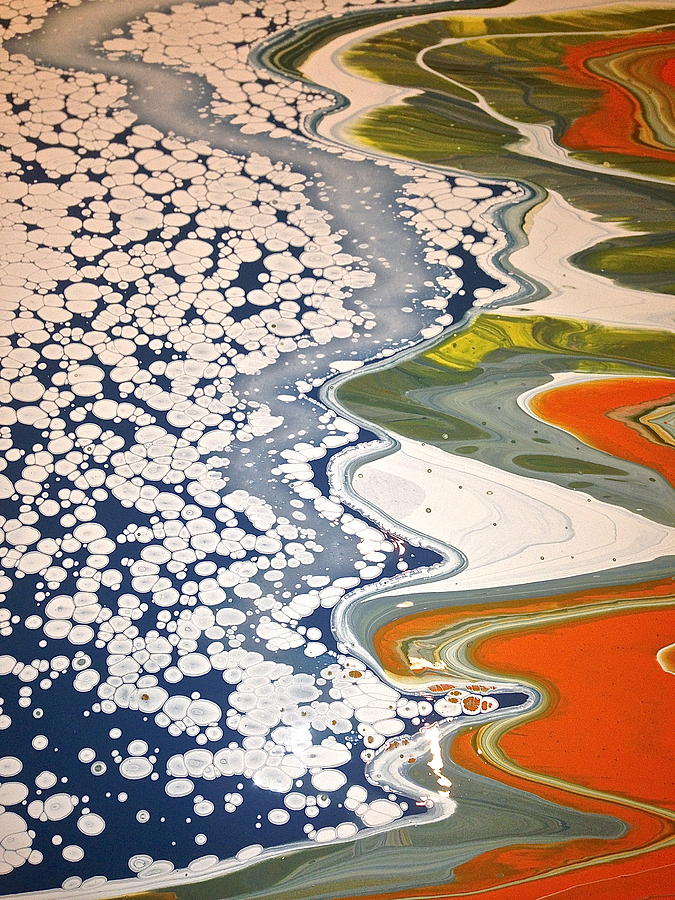 Ice Flow Painting by Brooke Friendly
