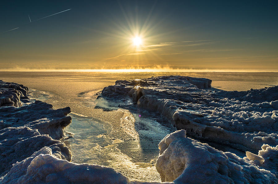 Lake Michigan Photograph - Ice Flow by James  Meyer