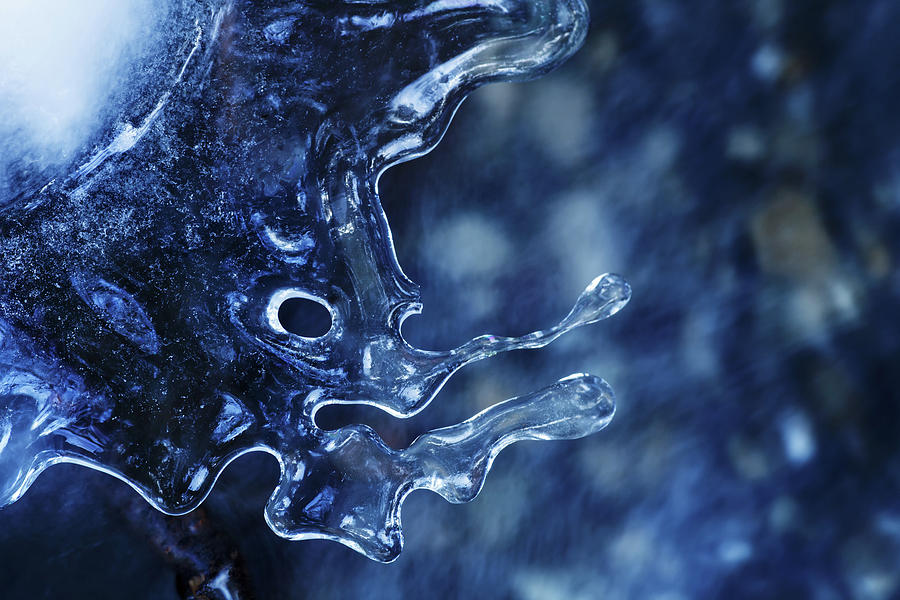 Ice Formation That Ressembles A Demon Photograph by Sa*ga Photography