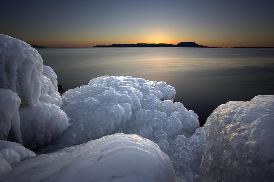 Ice Formations before sunrise Photograph by Jakub Sisak