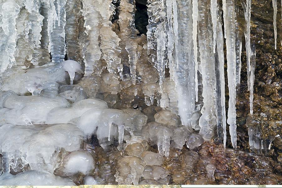 Winter Photograph - Ice formations by Science Photo Library