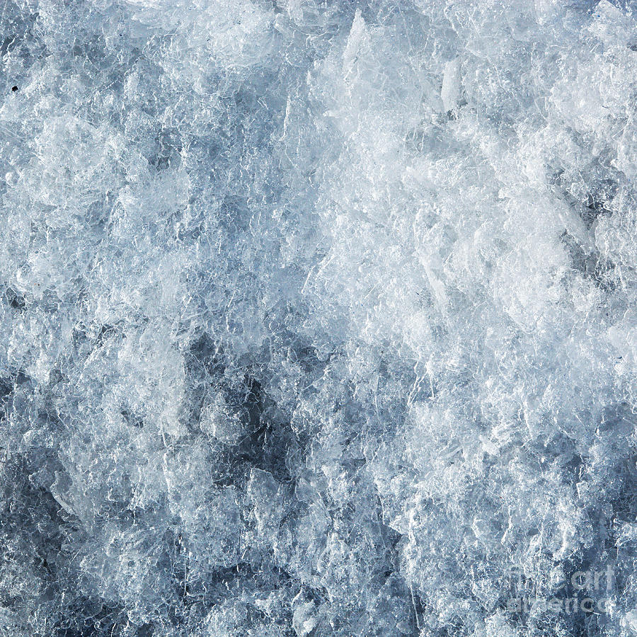 Winter Photograph - Ice frozen background by Michal Bednarek