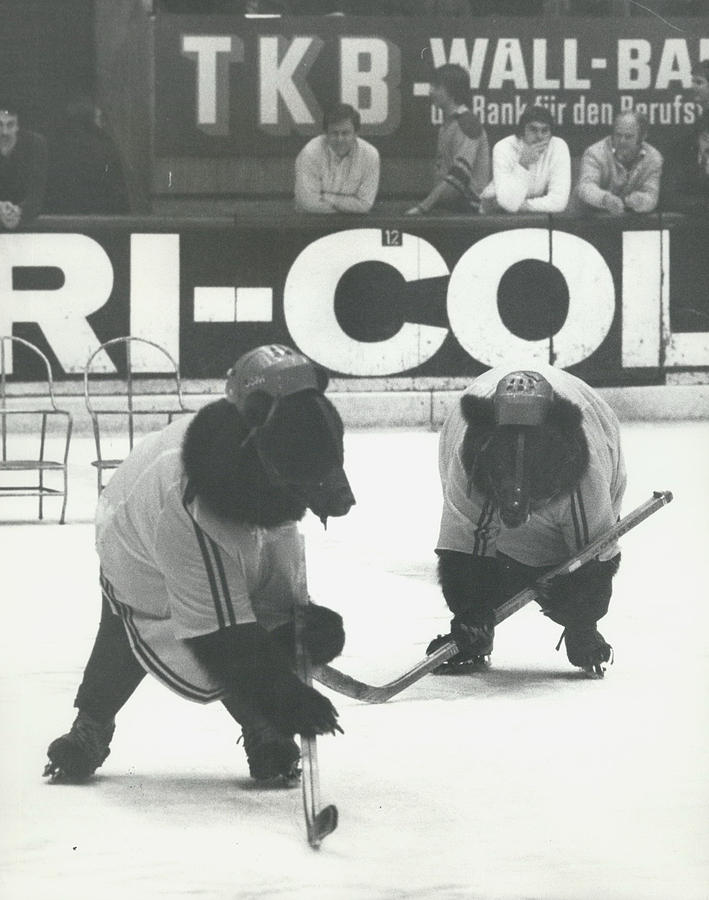 Ice Hockey Match With A Difference Photograph by Retro Images Archive