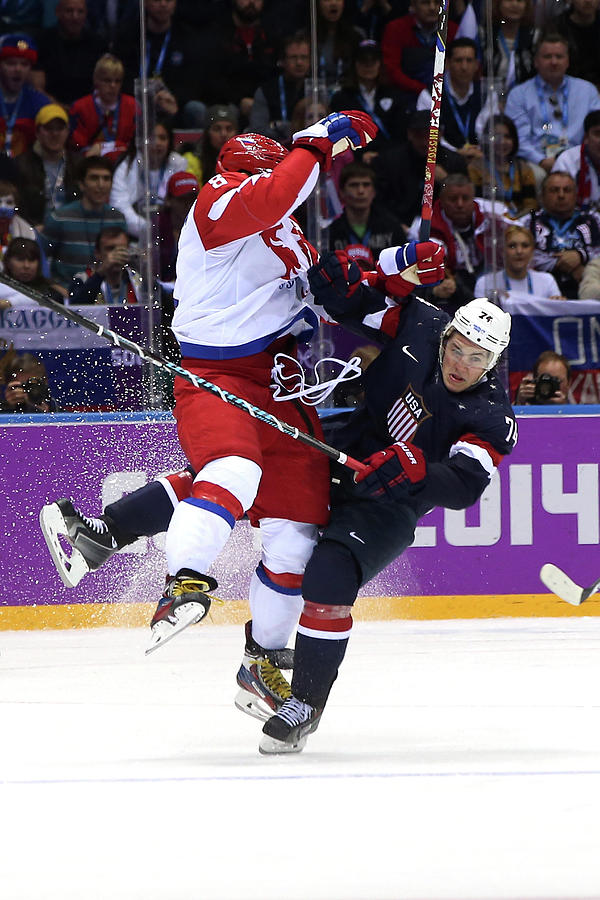 Ice Hockey - Winter Olympics Day 8 - Photograph by Bruce Bennett Ice Hockey - Winter Olympics Day 8 - Photograph by Bruce Bennett