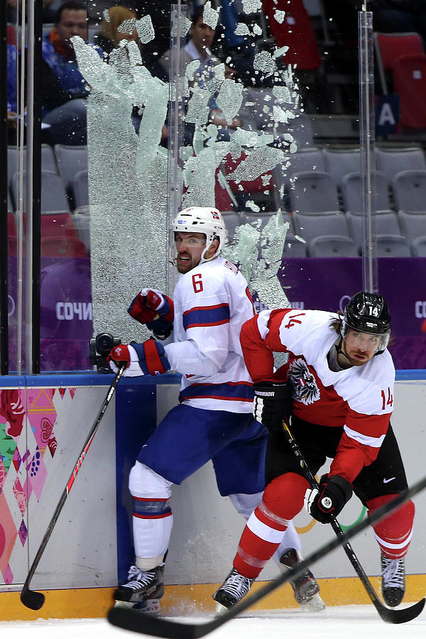 Ice Hockey - Winter Olympics Day 9 - Photograph by Bruce Bennett Ice Hockey - Winter Olympics Day 9 - Photograph by Bruce Bennett