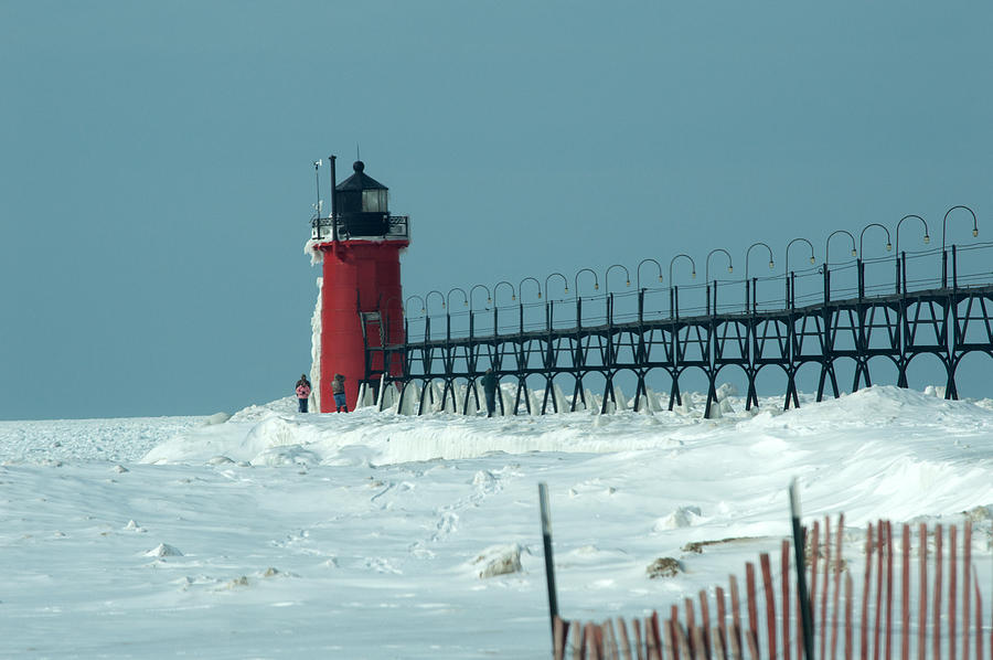 Ice In South Haven Photograph