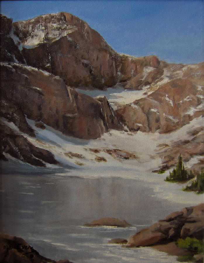Mountain Painting - Ice Lake - July  by Mar Evers