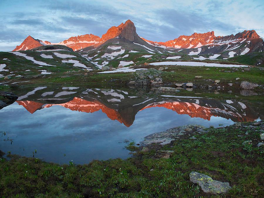 Ice Lakes Alpenglow Photograph by Aaron Spong