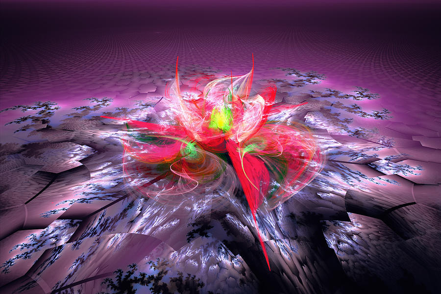 Ice Lily Digital Art