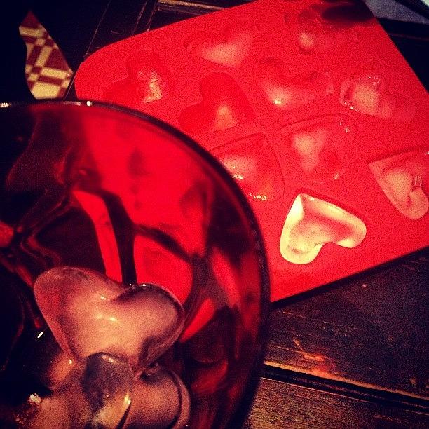 Cool Photograph - #ice #love  #red #wine #cool  #happy by Manzana Rivas