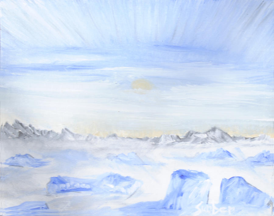 Ice Movement Painting by Suzanne Surber