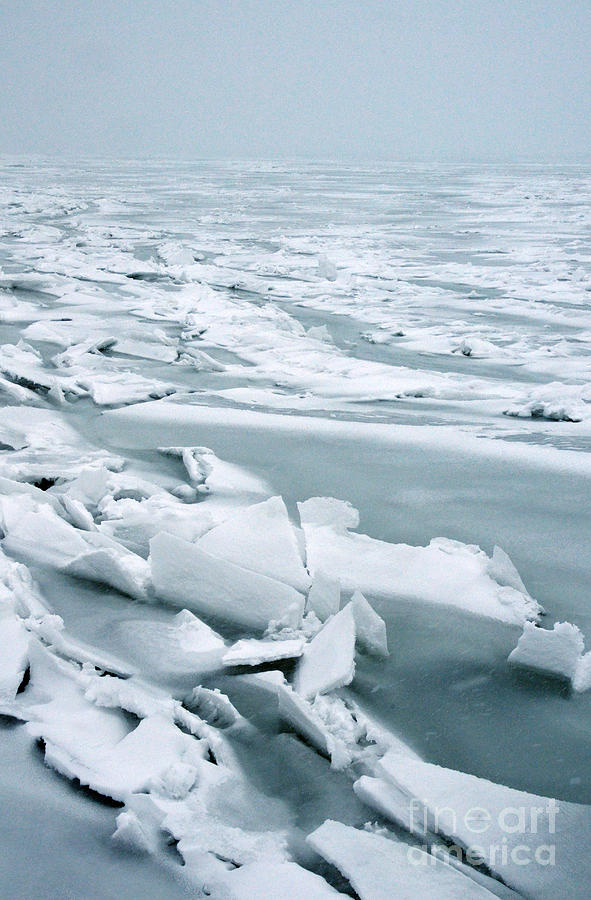 Ice on Lake Michigan Photograph by Jill Battaglia - Fine Art America