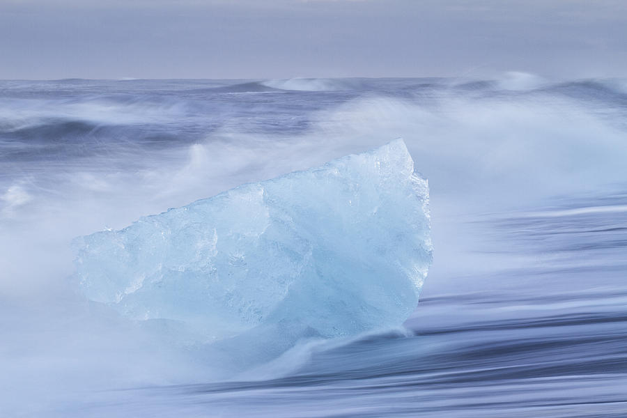 Ice On The Beach Photograph By Nicolas Bradette - Fine Art America