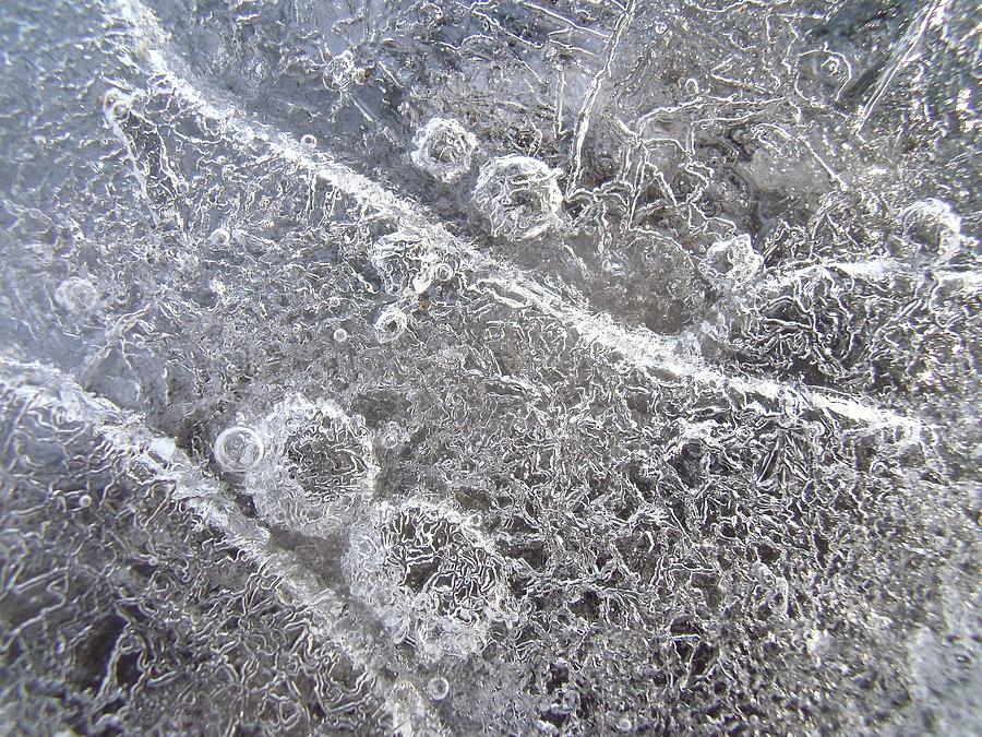 Ice Pattern Photograph by Kathryn Lund Johnson