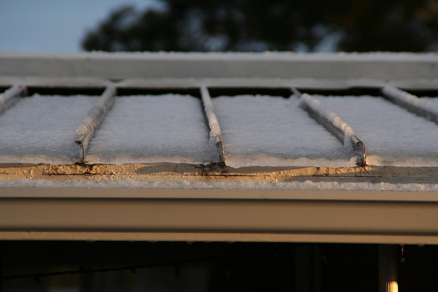 Ice Roof Photograph by David S Reynolds