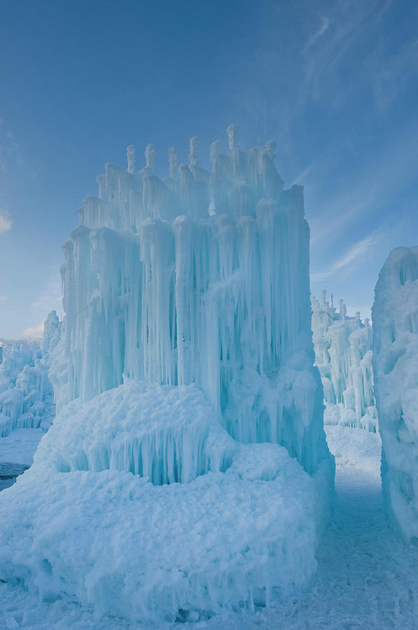 Winter Photograph - Ice Sculptures At Zermatt Resort by Howie Garber