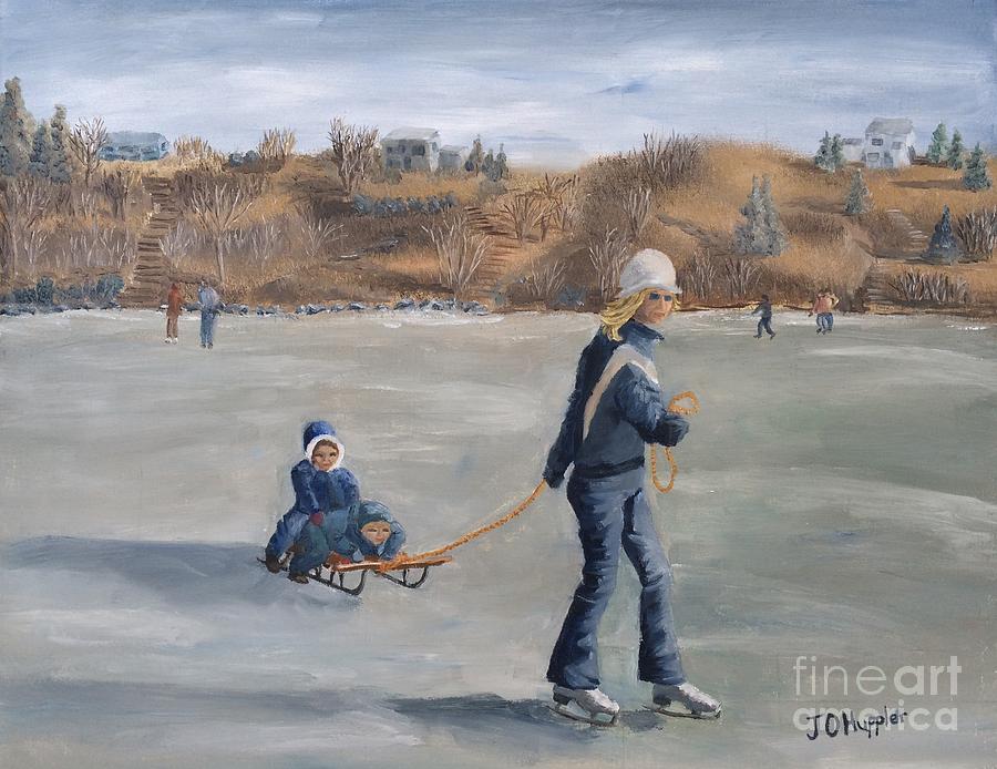 ice skating painting