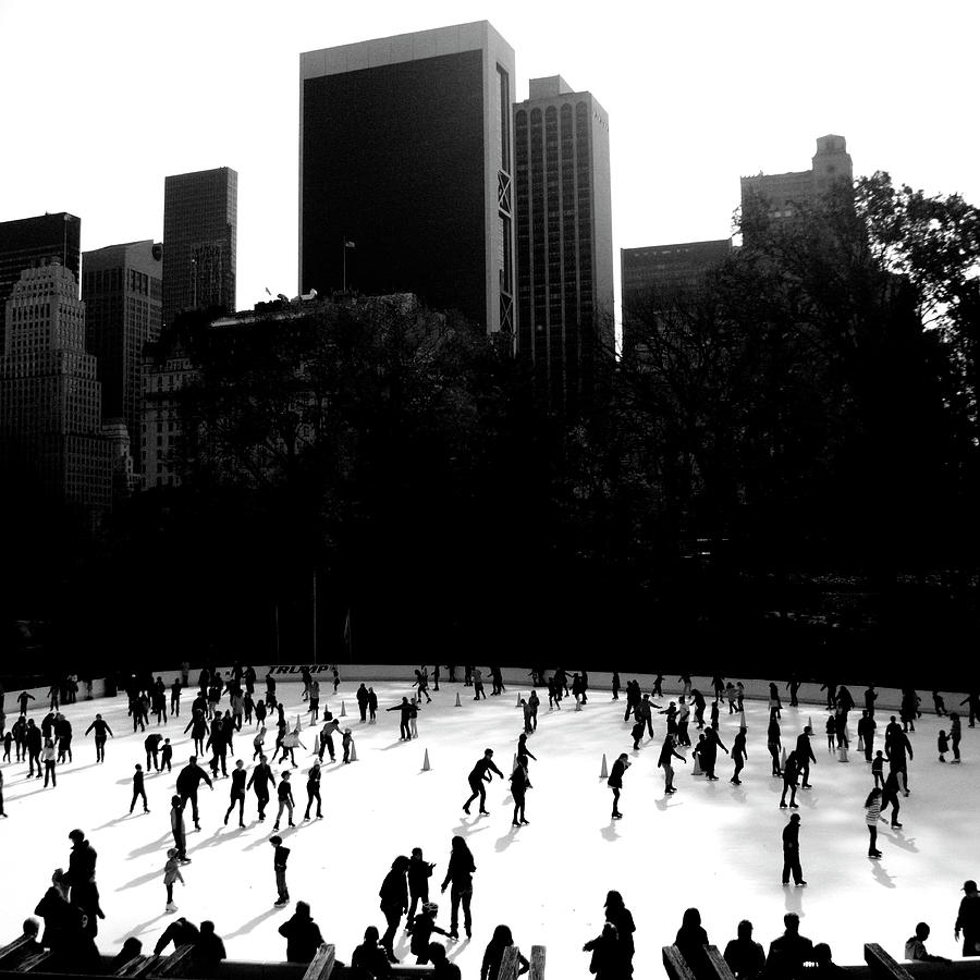 Ice Skating In Nyc Photograph by John E Davidson