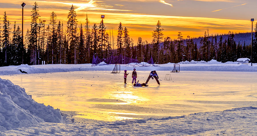 Sunset Photograph - Ice Time by Joy McAdams