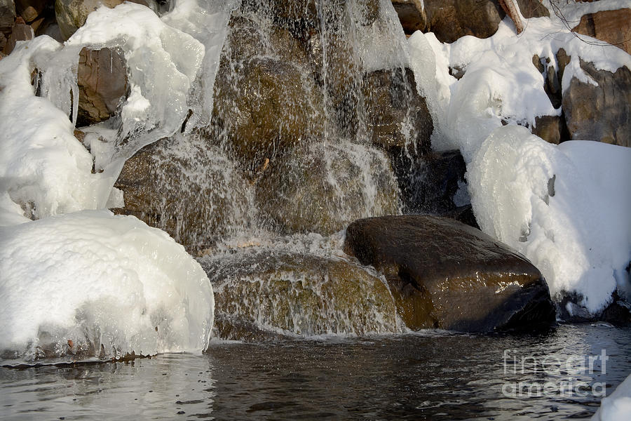 Nature Photograph - Ice Water Landscape by Gary Keesler