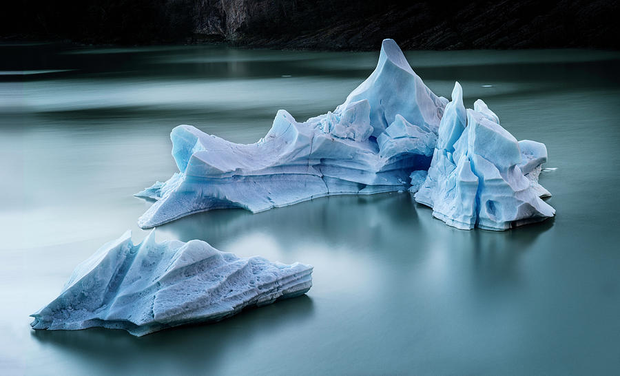 Iceberg In Lake Grey In Torres Del Paine Photograph by Ignacio Palacios