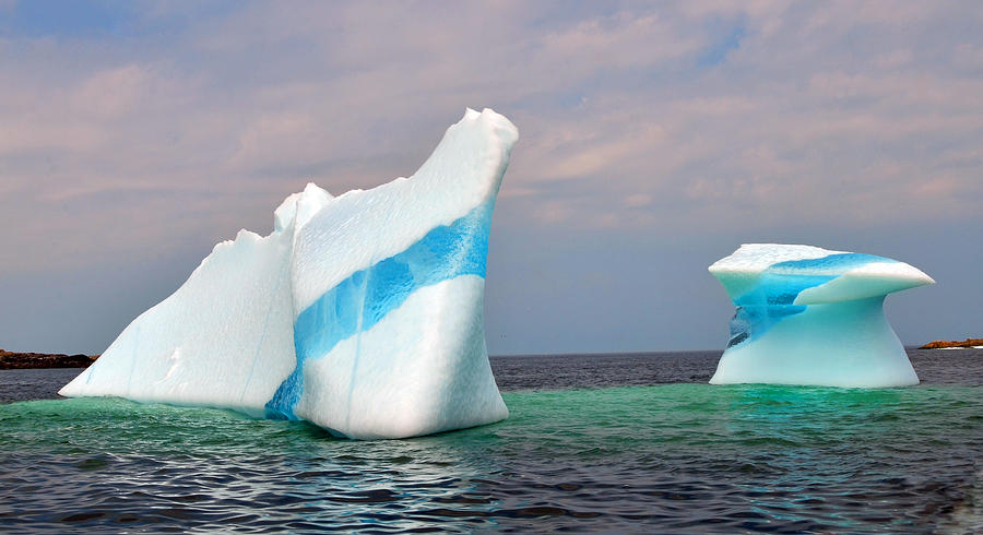 Summer Photograph - Iceberg off the Coast of Newfoundland by Lisa Phillips