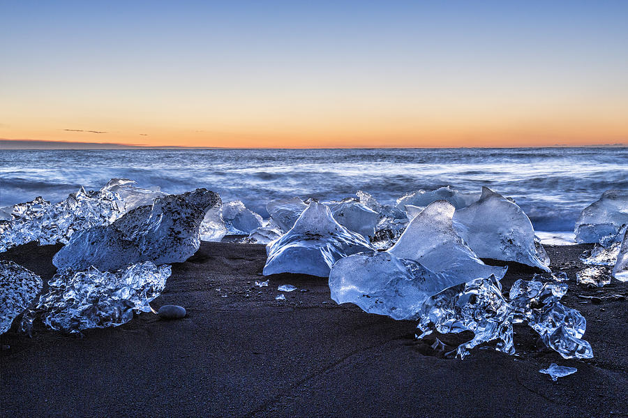 Icebergs at Sunrise Photograph by Denise Bush